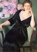 Boris Kustodiev Renee Notgaft oil painting